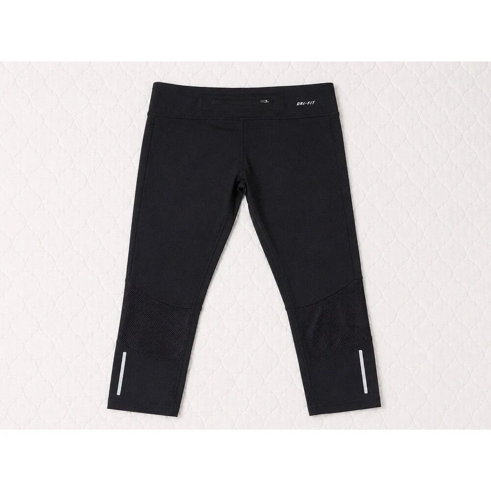 NIKE [M] Women's DRI-FIT Stay Warm Tech Yoga/Gym Capris-Black 695386-010